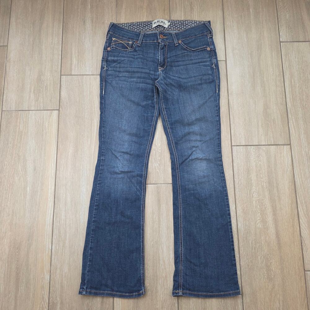 Ariat REAL Kimberly Jeans Womens 31R Blue Bootcut Stretch Western Denim